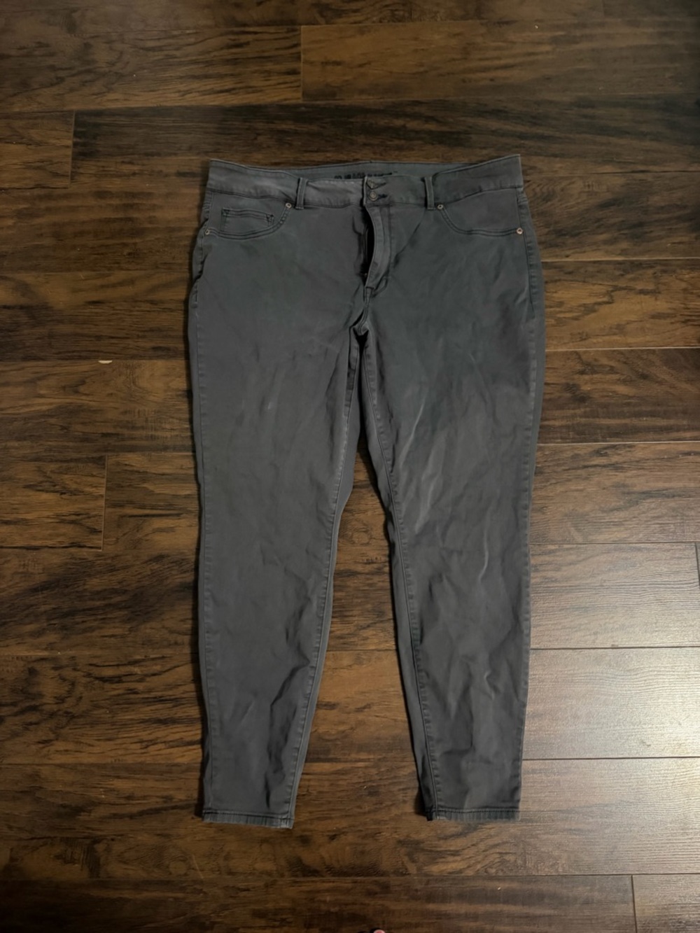 Maurices Straight Leg Pants in Charcoal Gray